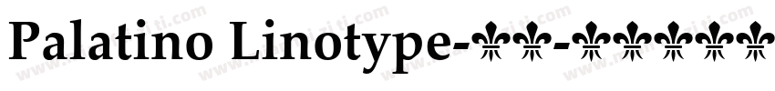 Palatino Linotype-粗体字体转换